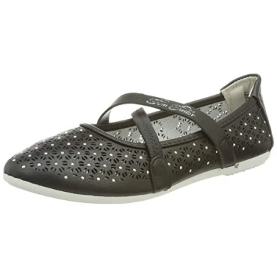 Image de TOM TAILOR 5372501 Ballerines, Noir, 39 EU