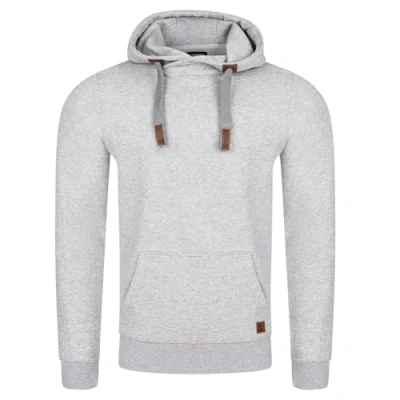 Image de riverso RIVNiklas Sweat à capuche pour homme Coupe droite Col croisé Gris Marron vert Rouge Bleu Noir Beige S M L XL XXL 3XL 4XL 5XL, sapin,