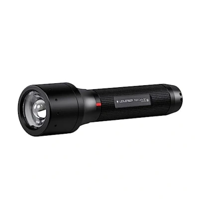 Image de Lampe de poche LED Ledlenser P6R Core QC, multicolore (blanc, rouge, vert, bleu), rechargeable batterie lithium, fonction stroboscope, 270 lumens, portée d&#039;éclairage 335m, fournie