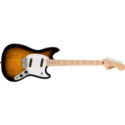 Image de Fender Squier Sonic® Mustang®, Maple Fingerboard, White Pickguard, 2 Color Sunburst