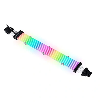 Image de Lian Li Strimer Plus V2 PW16 8PV2 12 + 4 broches (12 VHPWR) 8 guides lumineux Noir