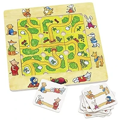Image de Goki 2041404 Puzzle En Bois À Encastrement Trouver Un Moyen