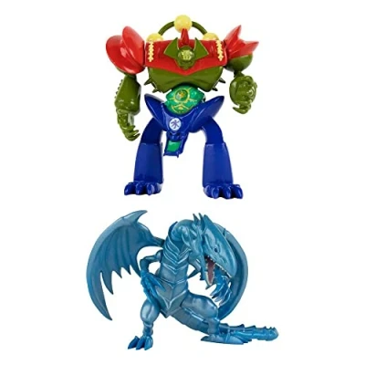 Image de Super Impulse YU Gi Oh 5502B Figurines articulées très détaillées Comprenant Un Dragon Blanc aux Yeux Bleus et Gardien de Portail 9,5 cm