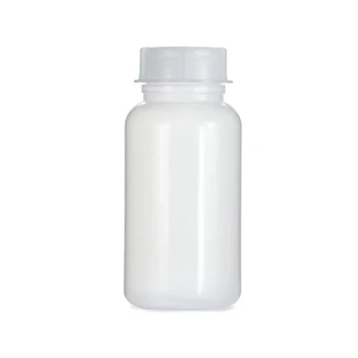 Image de bouteille à col large de 1000 ml en LDPE avec bouchon vis, chimie vide 1 litre, laboratoire couvercle comme récipient stockage pour le