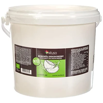 Image de Mituso Huile de Noix Coco Biologique/Insipide/Désodorisée dans un Seau Pratique 5 L