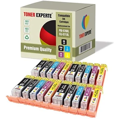 Image de TONER EXPERTE Pack 20 XL Compatibles PGI 570XL CLI 571XL Cartouches d&#039;encre pour Canon MG5750 MG5751 MG5752 MG5753 MG6850 MG6851 MG6852 MG6853 MG7750 TS5050 TS5051 TS5053 TS6050 TS6051 TS6052