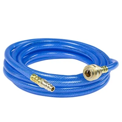 Image de as Schwabe Tuyau à Air Comprimé avec Doublure Textile en Polyester Série 2050 5 m de Compresseur 9 x 3 mm PVC Raccord Rapide et Embout Enfichable Bleu 12705