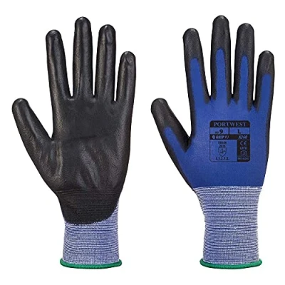 Image de Portwest Gant Senti Flex, Couleur: Bleu/Noir, Taille: L, A360B8RL