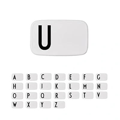Image de Design Letters Lunch Box Blanc (A Z) Parfait comme Boite a Gouter/Lunch Enfant ou Adulte Repas Sans BPA/BPS Lave vaisselle &amp; Drop Safe Repas, 850 Ml