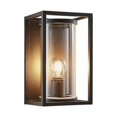 Image de Lucande Applique Exterieur Brienne à intensité variable (Moderne) en Gris Aluminium (1 lampe,à E27), Murale Exterieur, Luminaire Lampe Jardin, Eclairage
