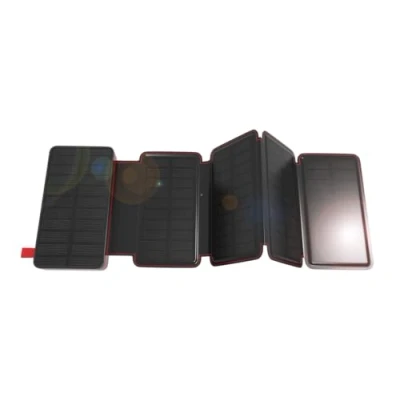 Image de Wonder Full Power Batterie Externe Solaire 10 000 mAh 2 Port USB A &amp; 1 C Compatible avec iPhone, Samsung, Huawei, Xiaomi et Autres Câble fourni.