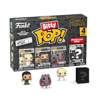 Image de Funko Bitty Pop! GoT Khaleesi 4pket Une Mini Figurine Mystère en Surprise 2.2 Cm Game of Thrones Collectionnable Étagère Empilable Incluse Idée de Cadeau Décoration Gâteaux