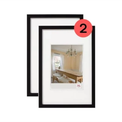 Image de walther design cadre photo noir 29,7 x 42 cm (DIN A3) Double Pack, en bois Peppers BP342BD