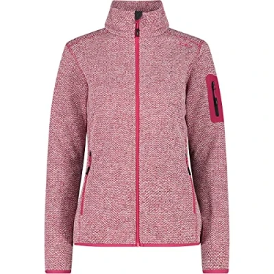 Image de CMP Veste Knit Tech femme, Fuchsia Blanc, L