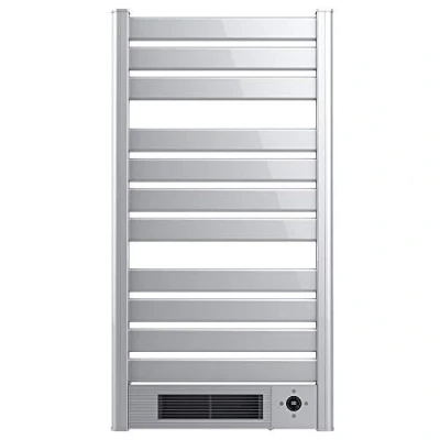 Image de Cecotec Sèche serviettes Électrique avec Radiateur Ready Warm 9780 Ceramic Towel Chauffage céramique incorporé, 2000 W, Écran LED, Télécommande, Minuterie, Température ajustable, Gris foncé