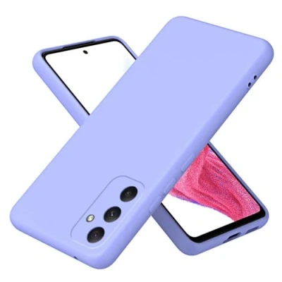 Image de htdmobiles Coque pour Samsung Galaxy A35 5G Housse Etui Silicone Gel Fine + Verre trempe Mauve