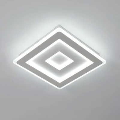 Image de Comely Plafonnier LED Carré Moderne, 42W 4725LM 30cm Lampe de Plafond LED, Acrylique Luminaire Intérieur Blanc pour Chambre à Coucher, Salon, Couloir, Lumière Blanche Froide 6500K