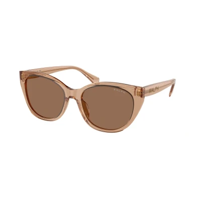 Image de Ralph Lauren Lunettes de soleil, Femme, Taille: 56, Shiny transparent brown