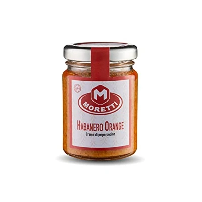 Image de Moretti® Crème de piment 100% calabrais naturel piments cultivés et transformés en Calabre Crémeux à tartiner Fabriqué (Trinidad Scorpion Moruga 1 Pièce)