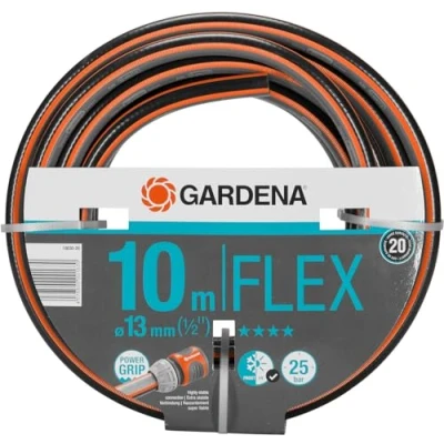 Image de Gardena tuyau de Comfort FLEX 13 mm (1/2 Pouce), 10 m: jardin flexible et avec profilé puissance, pression d&#039;éclatement 5 bars, sans pièces système (18030 20)