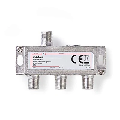 Image de Nedis SSPL310ME Répartiteur Satellite F Gain Max. 10,5 DB 5 2 400 MHz 3 Sorties