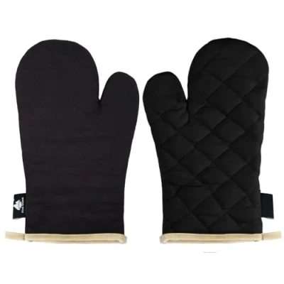 Image de Fire Stone Gant de Four, Cuisine, Noirs, 1 Paire, résistants à la Chaleur jusqu&#039;à 250C, Produit testé et certifié dans l&#039;UE