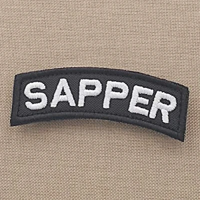 Image de Sapper Army Engineer Shoulder Tab Morale Tactical Fastener Patch
