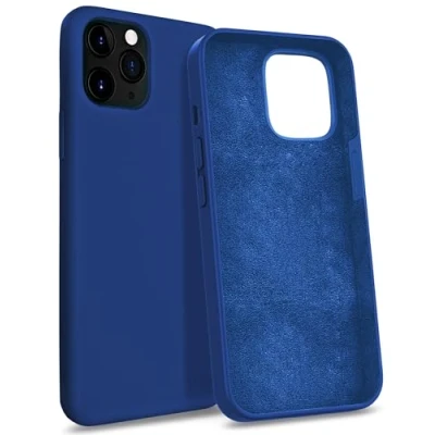Image de MyGadget Coque Compatible avec Apple iPhone 11 Pro Case Protection Rigide Anti Choc Doublure Microfibre Bleu foncé