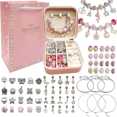 Image de KIT DE FABRICATION BRACELETS ET COLLIERS COFFRET CADEAU CRÉATIF CRÉATION
