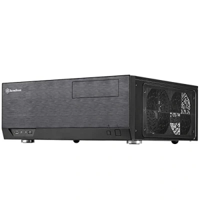 Image de SilverStone Technology SST GD09B C Grandia Boîtier PC HTPC ATX, Haute Performance du Flux d&#039;air Silencieux, connecteur USB Type sur Le Port d&#039;E/S, Noir 10179