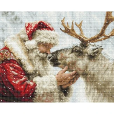 Image de Luca S Petit point Kit de broderie au croix compté G709 Doré La chaleur l&#039;amitié pour adultes