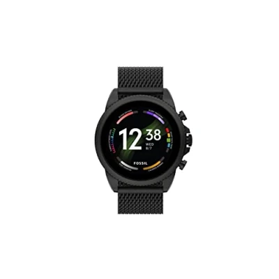 Image de Fossil Homme montre connectée Gen 6 avec haut parleur, fréquence cardiaque, NFC et alertes pour smartphones$ FTW4066