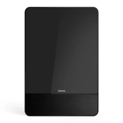 Image de Hama antenne d&#039;intérieur Pro Active (réception DVBT, DVBT2, pour TV, amplification Automatique, Filtre LTE 5G, Plat, Alimentation par USB) Noir