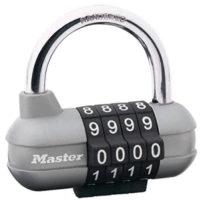 Image de Master Lock 1520EURD Cadenas à Combinaison, Gris, 5,9 x 6,4 2,6 cm