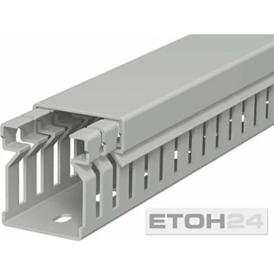 Image de Goulotte de câblage OBO BETTERMANN LK4 30025 2000 mm Gris roche Intérieur