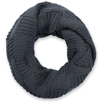 Image de styleBREAKER écharpe loop tricotée avec motif patenté, mailles fines unies, d&#039;hiver, unisexe 01018152, couleur:Gris foncé