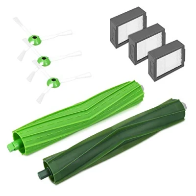 Image de kwmobile Kit d&#039;accessoires compatible avec iRobot Roomba e /i Set de 8 accessoires aspirateur robot Brosses latérales filtres extracteurs