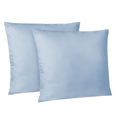 Image de Dreamzie Taie Oreiller 80x80 cm Lot de 2 Housse d&#039;oreiller en Microfibre avec Une Fermeture Eclair Certifiée Oeko Tex Coussin Bleu
