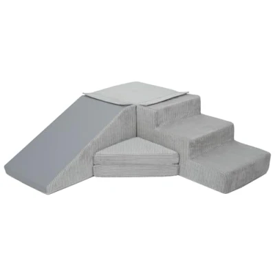 Image de Velinda Lot de 4 Grands Blocs Construction en Mousse Ensemble Toboggan (Couleur : Gris (Corde))