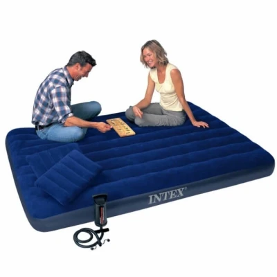 Image de Intex 64765 Matelas Gonflable, Multicolore, 152 x 203 cm