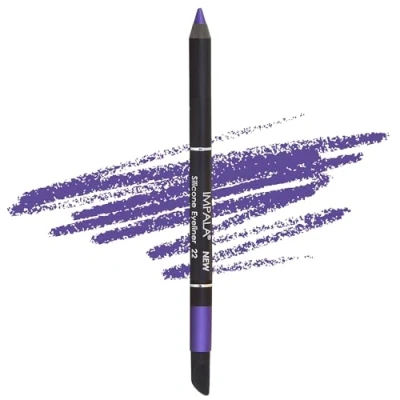 Image de Impala Crayon Pour les Yeux Waterproof Avec Gomme en Silicone 22 Pourpre Métallique Ligne Définie ou Effet Flouté Texture Crémeuse Facile à Appliquer Couleur Intense, Longue Durée