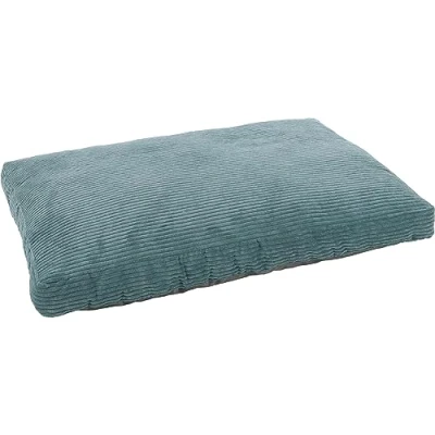 Image de FLAMINGO Lit Velluto Bleu pour Chien Chat Coussin 100x70x12cm Lavable Fond Anti dérapant Housse Amovible Lieu de Couchage Doux et Confortable