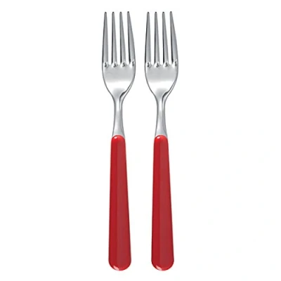Image de Excelsa &quot;Branché Lot de 2 fourchettes Table Rouge
