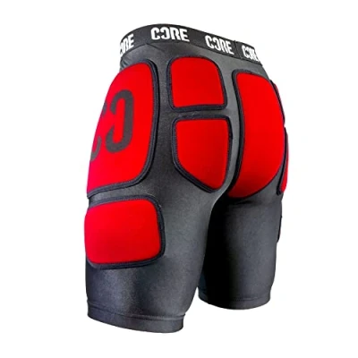 Image de Core Protection Stealth Impact Short Skateboard, Noir, 32 Mixte