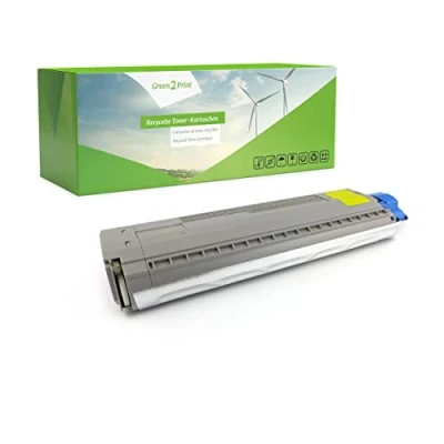 Image de Green2Print Toner Jaune 10000 Pages remplace OKI 46861305 pour C834, C844