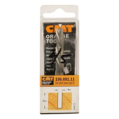 Image de CMT Orange Tools 196.081.11 Fresa helicoidal z3/r neg. d=8x32x80 hwm dx