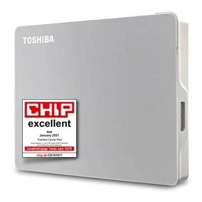 Image de Toshiba Canvio Flex disque dur externe 1 To Argent Neuf