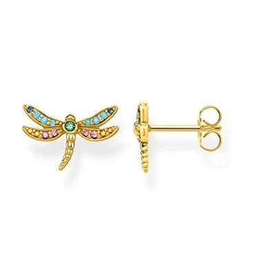 Image de Thomas Sabo clous d&#039;oreilles libellule femme Argent sterling 925 plaqué or jaune 18 carats H2051 315 7