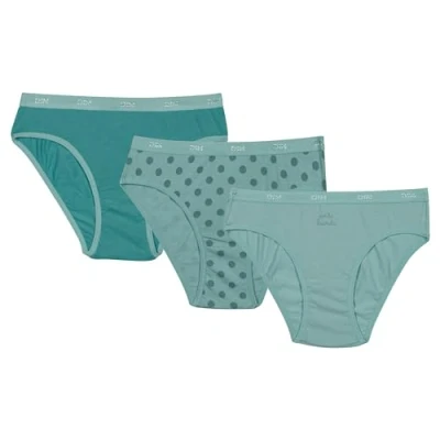 Image de Dim Femme Les Pockets Coton Doux Confortable X3 Slip, Pois / Vert D&#039;eau, 14 Ans EU