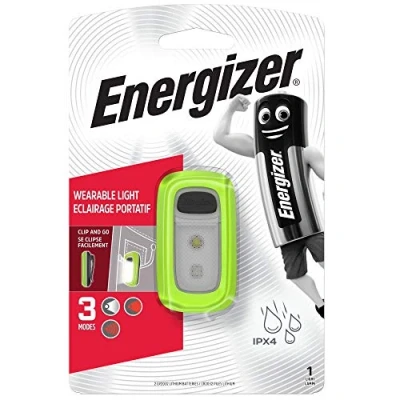 Image de Energizer Lampe Portative LED avec Clip Universel, Lumière Polyvalente Blanche et Rouge, Compacte Légère
